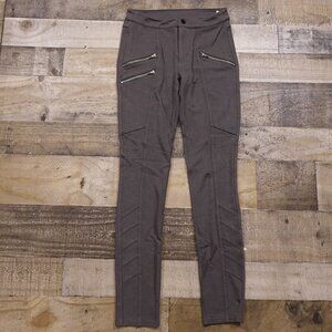 Athleta ponte twill moto leggings women's 0 gray